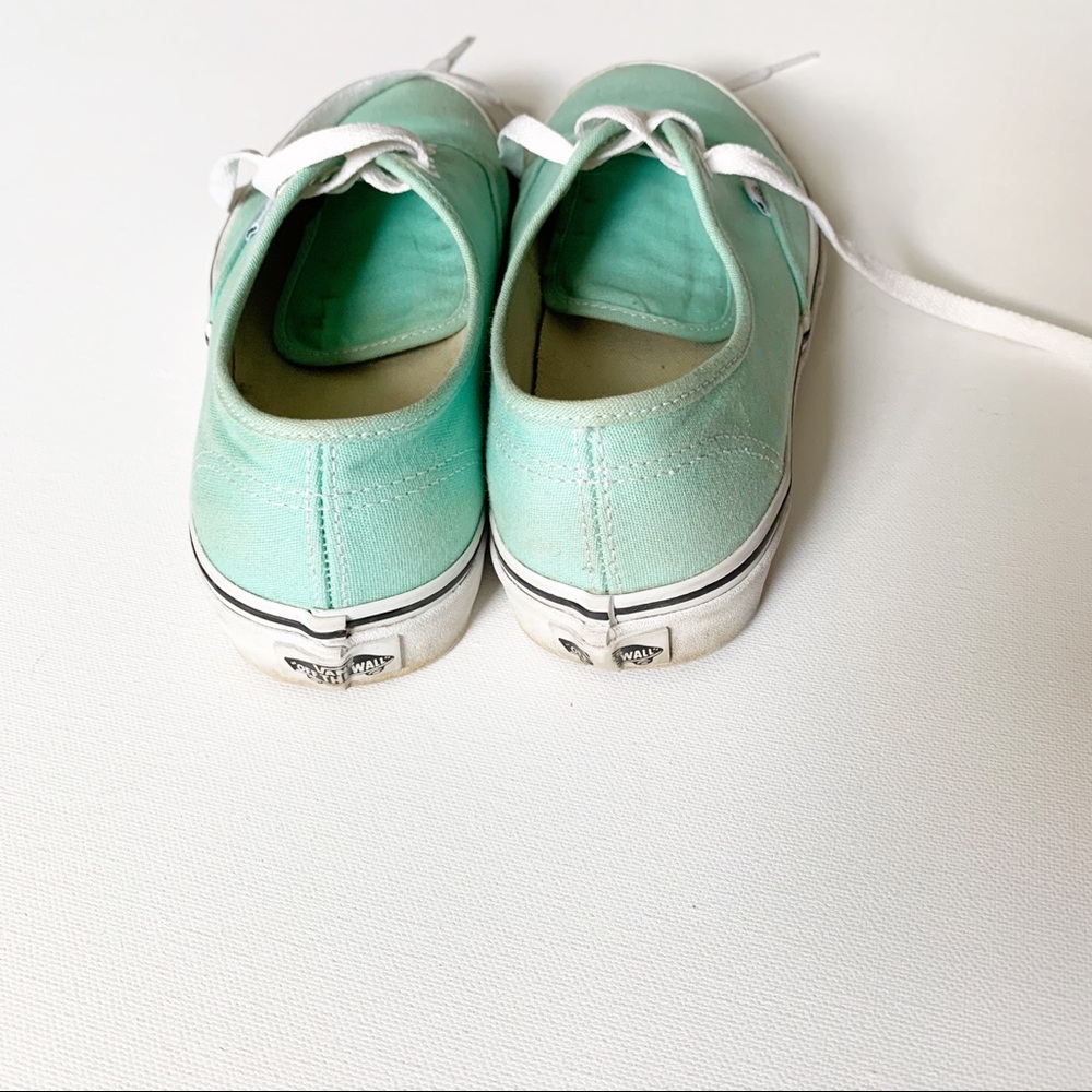 Vans Off the Wall Low Top Sneakers Mint Green - Picture 3 of 7